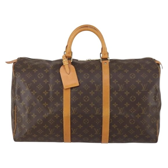 Louis Vuitton Handbags - Authentic LOUIS VUITTON Monogram Keepall 50 Boston Bag bst698-112825